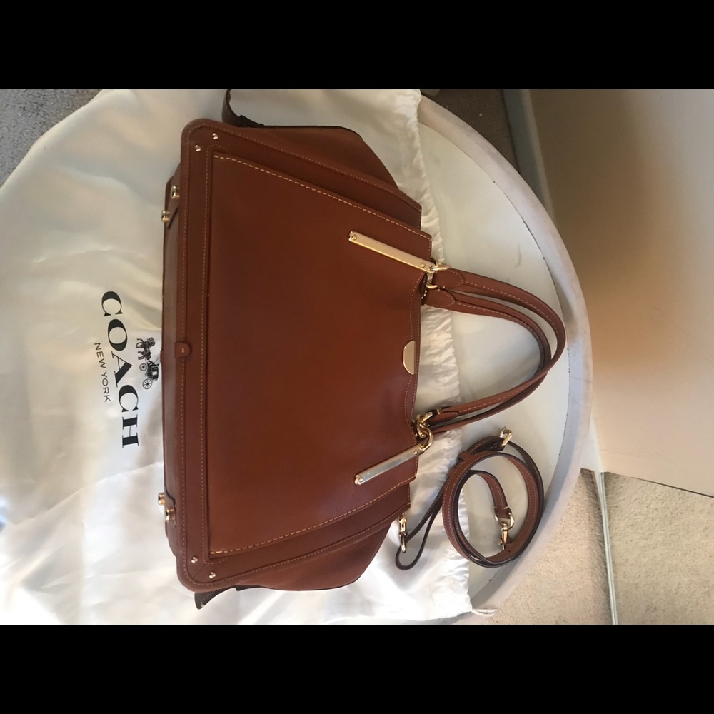 Coach Dreamer leather - Saddle/light gold